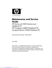 HP Compaq Presario,Presario V2300 Maintenance And Service Manual