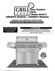 Grill Zone 6670-T Owner's Manual