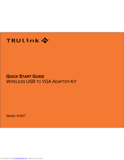 TRUlink 81657 Quick Start Manual