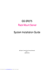 Gigabyte GS-SR275 Installation Manual