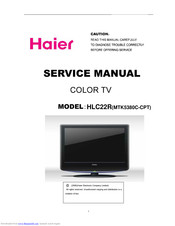 Haier HLC22R Service Manual