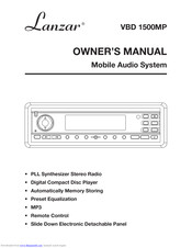 Lanzar VBD 1500MP Owner's Manual