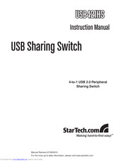 StarTech.com USB421HS Instruction Manual