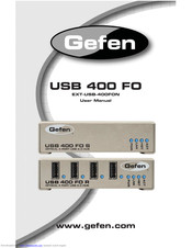 Gefen USB 400 FO User Manual