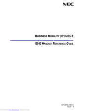 Nec G955 Reference Manual