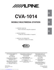 Alpine CVA-1014 Owner's Manual
