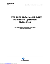 VIA Technologies EPIA M-Series Mini-ITX Mainboard Operation