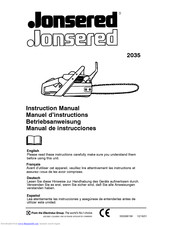 Jonsered 2035 Instruction Manual