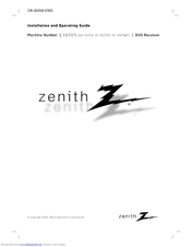 Zenith FE-3525WE Installation And Operating Manual