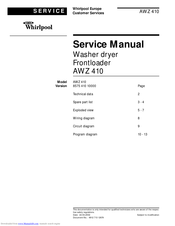 Whirlpool AWZ 410 Service Manual