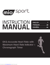 Mio Sport Instruction Manual