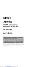 TDK LPCW-50 User Manual