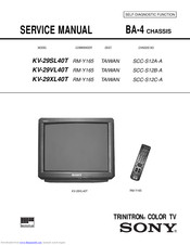 Sony TRINITRON KV-29VL40T Service Manual