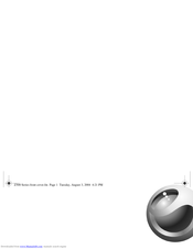 Sony Ericsson Z500a User Manual