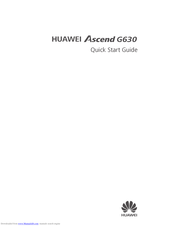 HUAWEI ascend y600 Quick Start Manual