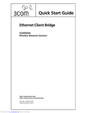 3Com 3CWE820A Quick Start Manual