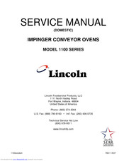 Lincoln IMPINGER 1133 Service Manual