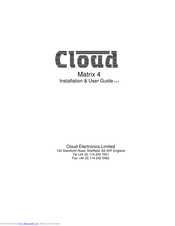 Cloud Matrix 4 Installation & User Manual