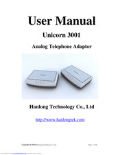 Hanlong Unicorn 3001 User Manual