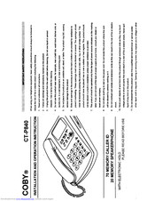 Coby CT-P840 Installation And Operation Instruction Manual