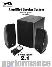 Cyber Acoustics CA-3892 Owner's Manual