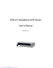 KTI Networks KVB-311 User Manual