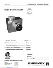 ENERVEX BESF Installation & Operating Manual