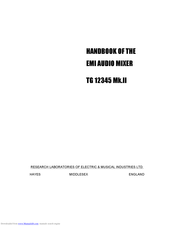 EMI TG 12345 Mk.II Handbook