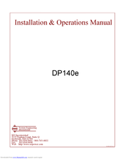 SEI DP140e Installation & Operation Manual