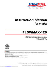 FlowMax Technologies FLOWMAX-120 Instruction Manual