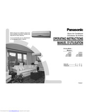 Panasonic CSC12BKP - SPLIT A/C SYSTEM Operating Instructions Manual