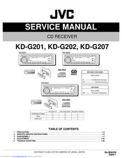 JVC KD-G201 Service Manual