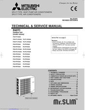 Mitsubishi Electric PU-P3VGAAPUH-P3YGAA PU-P3YGAAPUH-P4VGAA PU-P4VGAAPUH-P4YGAA PU-P4YGAAPUH-P5YGAA PU-P5YGAAPUH-P6YGAA PU-P6YGAA Technical & Service Manual