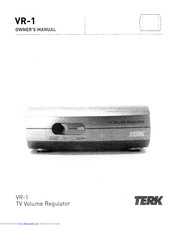 TERK Technologies VR-1 Owner's Manual