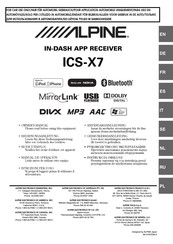 Alpine ICS-X7 Owner's Manual