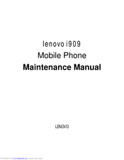 Lenovo i909 Maintenance Manual