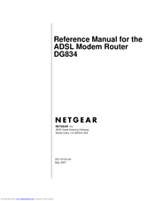 Netgear DG834v3 - ADSL Modem Router Reference Manual