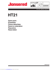Jonsered HT21 Spare Parts Manual