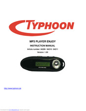 Typhoon Enjoy 84211 Instruction Manual