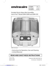 Enviracaire Germ-Free EWM-350 Instructions For Operation And Care