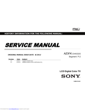 Sony Bravia KDL-60EX640 Service Manual