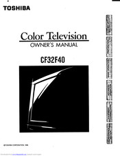 Toshiba CF32F40 Owner's Manual