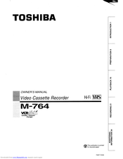 Toshiba M-764 Owner's Manual