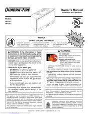 Quadra-Fire QFI30-C Owner's Manual