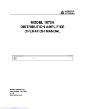 Arbiter Systems 1073A Operation Manual
