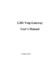 Soundwin L201 User Manual