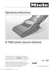 Miele S 7000 Series Operating Instructions Manual