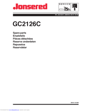 Jonsered GC2126C Spare Parts Manual