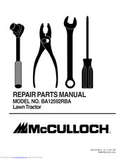 McCulloch BA12592RBA Repair Parts Manual