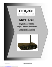 MYE MWTD-S9 Operation Manual